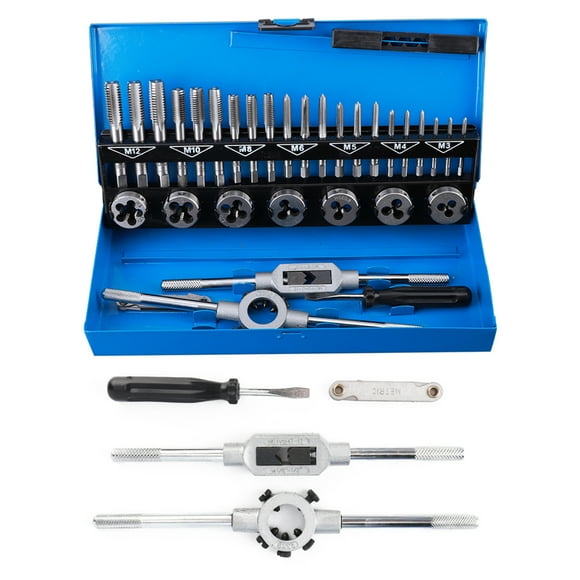 Rethread Tap And Die Tool, Hand Tapping Tools Hardware Supplies Tap And Die Set, For Process Stainless Steel Brass
