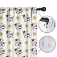 thumbnail image 4 of Blackout Kids Curtains,Beige Cow Flower Pattern Childrens Insulated Curtains Set Of 2,Bedroom Essentials,Toddler Room Decor 52x63in(132x160cm), 4 of 5