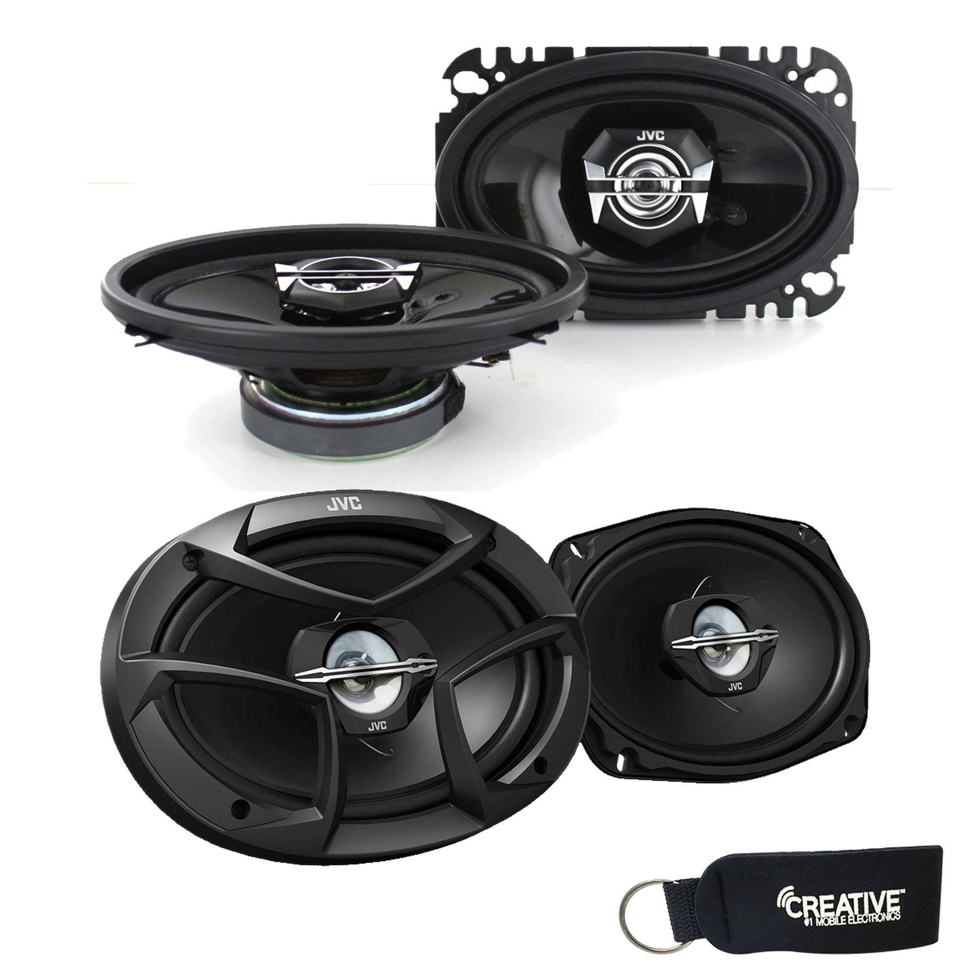 1 pair of JVC CSV4627 4x6" Speakers & 1 pair of JVC CSJ6930 6x9