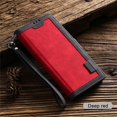 thumbnail image 1 of Luxury Retro Leather Magnetic Wallet Case Card Holder Stand Phone Cover Coque For iPhone 12 (Red), 1 of 9