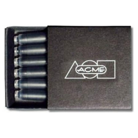 ACME Studios Fountain Pen Cartridges - Black Ink - Set of 6 (PREFCARTBK)
