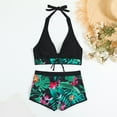 thumbnail image 4 of CONZONE Womens Bikini Sets 2 Peice Swimsuits for Women High Waisted Tropical Hawaii Graphic Lightweight Summer Beach Bathing Suits, 4 of 6