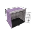 thumbnail image 6 of Floral Dog Crate Cover, Doodle Flower Silhouettes Rose Aster Daisy Petals Fragrance Meadow Art, Easy to Use Pet Kennel Cover Small Dogs Puppies Kittens, 7 Sizes, Mauve and Pastel Pink, by Ambesonne, 6 of 6