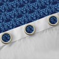 thumbnail image 4 of Feelyou Damask Flower Curtains Pack of 2 (42x84 Each), Blue Butterfly Curtains Blackout, 4 of 6