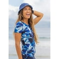 thumbnail image 3 of Calypsa Women's and Women's Plus Short Sleeve Adele Swim Top, 3 of 11