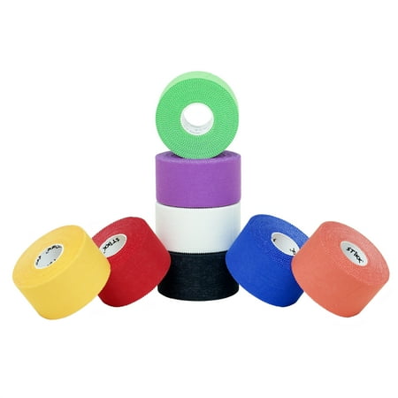 STIKK Multi-Color Athletic Tape 8 Pack 1.5" x 15 Yard (45 feet) First Aid Tape