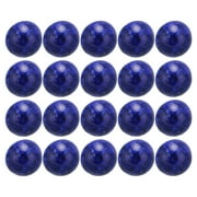 20Pcs Lapis Lazuli Cabochon Stone Half Round Beads 8mm Flat Back Dome Cover for DIY