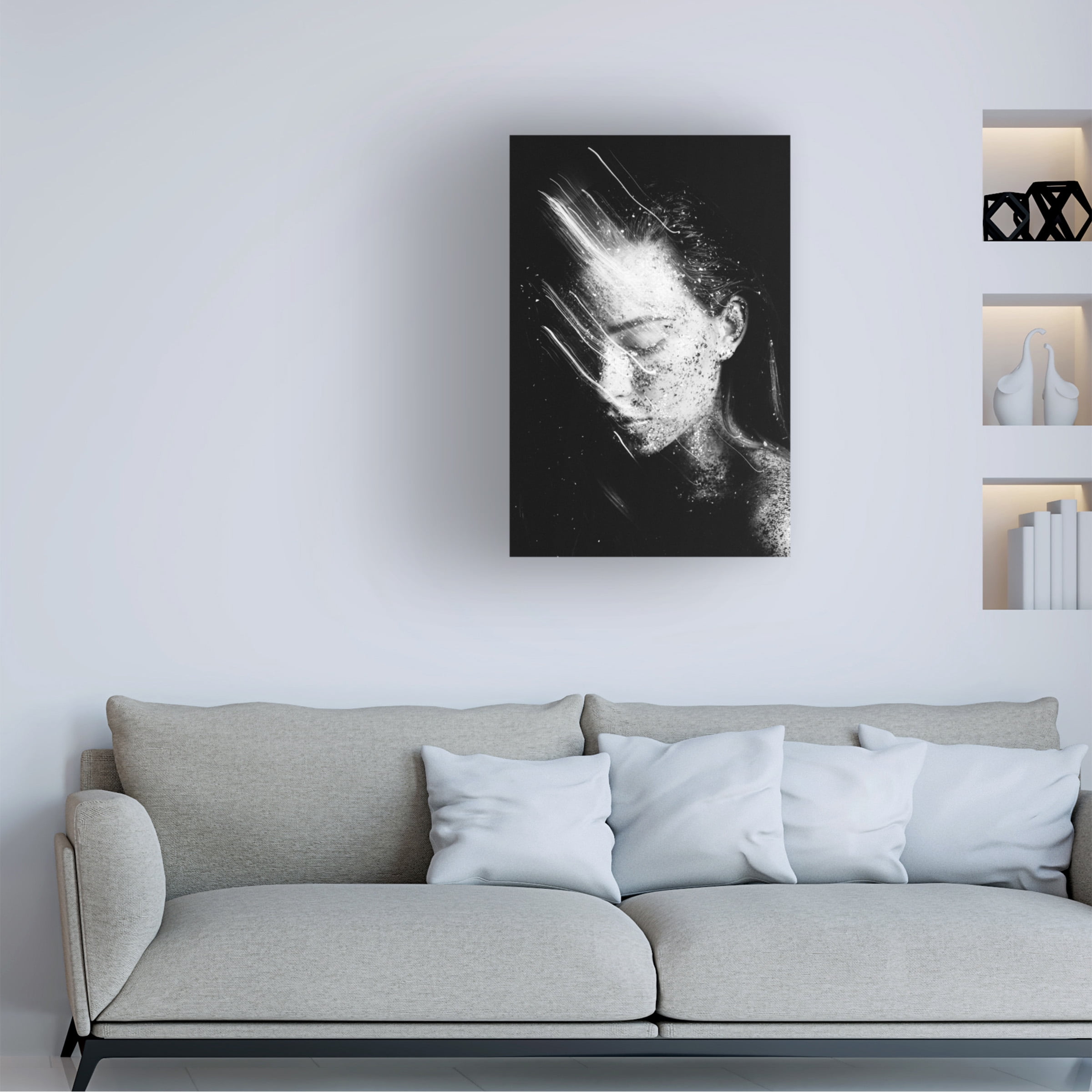 Artem Vasilenko 'Faces 1' Canvas Art