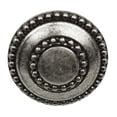 thumbnail image 3 of GlideRite 1-3/8 in. Round Double Ring Beaded Cabinet Knob, Weathered Nickel, 3 of 5