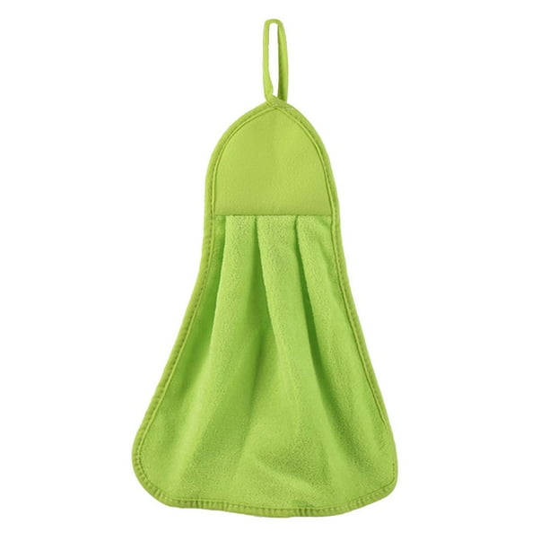 Inteprter 1 ud./2 uds., nuevo, 44X28CM, suministros de baño de terciopelo Coral, toalla de mano suave, paño absorbente, paños de cocina, paño colgante, Suministros de limpieza para el hogar Verde Inteprter JJ3864-03
