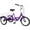 Purple-16", variant on MOONCOOL 16 inch Kids Tricycle, Single-Speed Three Wheeled Bike for 3'9" to 4'9" 3-13 Year Old Boys & Girls, Children Stable Trike with Large Rear Basket