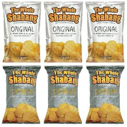 The Whole Shabang Potato Chips 6 Oz Bags Variety Pack Of 6 3 Original 3 Extreme Walmart Com