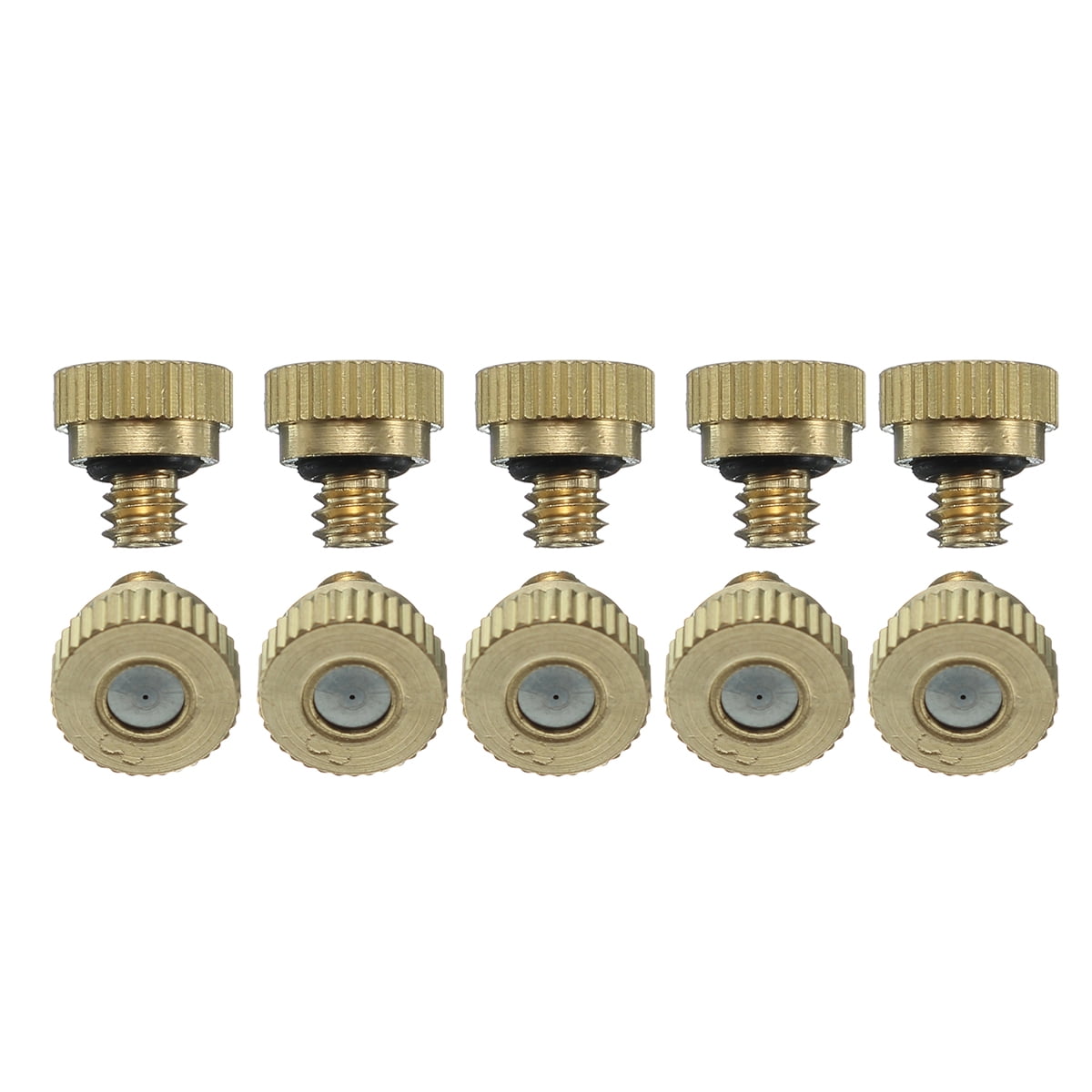 0.012'' Brass Misting Nozzles Water Mister Sprinkle For Cooling System 10 24 UNC by