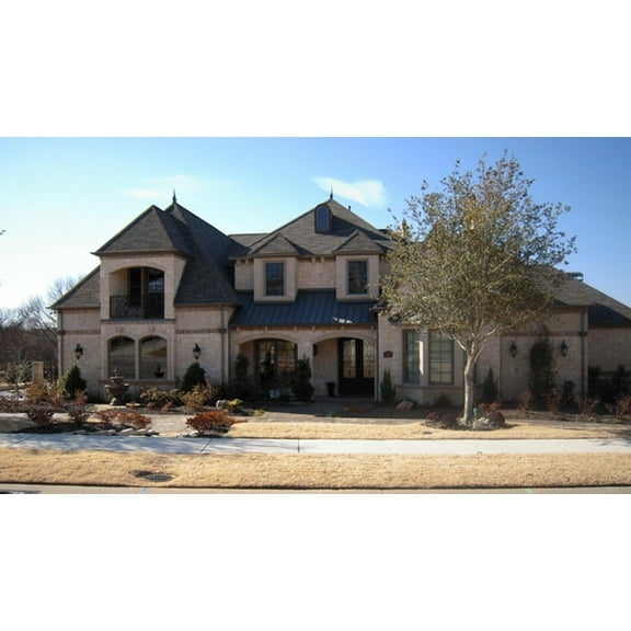 015-1262: Luxury Chateau 5 Bed, 7 Bath Luxury Home Plan, 6658 Sq Ft: Full Blueprints with License to Build by Home Plan Marketplace - Lesuto