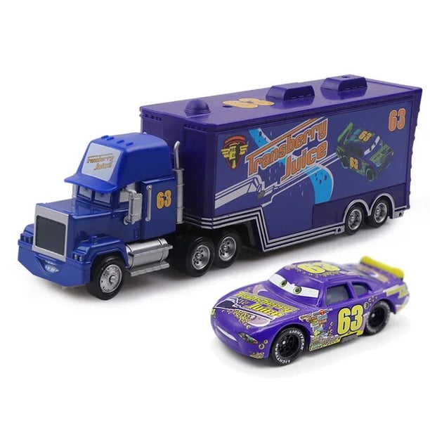Disney-coches de Pixar Cars 2 y 3 para niños, juguetes de Rayo McQueen, Jackson Storm, tío Mack, camión 1:55, coche fundido a presión, regalo de Año Nuevo