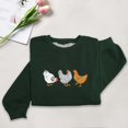 thumbnail image 2 of WEAIXIMIUNG Sweat à Demi-Zip pour Femmes Sans Capuche Décontracté Imprimé Col Rond, 2 of 3