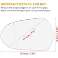 thumbnail image 3 of Car Rearview Mirror Glass with Backing Plate Heated Left Side for Audi A Quattro S, 3 of 7