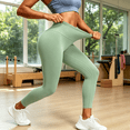 thumbnail image 4 of ATENAR Leggings for Women,Womens Leggings,Casual,Soft,Stretch Fabric,Quick Drying,Green,S, 4 of 7