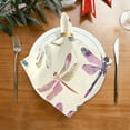 thumbnail image 2 of Napkin Satin Napkin 20*20Inchx1 Kitchen Towel Dinner Plate Towel Decorative Towel Napkin Tea Towel Suitable For Kitchen Table Colorful Dragonfly, 2 of 8