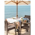 thumbnail image 2 of Happy Easter Outdoor Tablecloth - 54x54 Inch Square Dining Table Cover, Spring Watercolor Bunny Eggs Flowers Waterproof Outdoor Table Cloth with Umbrella Hole & Zipper for Picnic/Patio/Party, 2 of 7