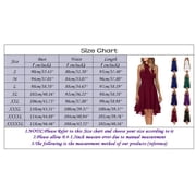 Aayomet Plus Size Dresses Womens Summer Casual Solid Halter Neck Button Chiffon Splice A Line Dress,White L