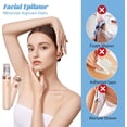 thumbnail image 5 of 2026 New Women Face Epilator - Painless Electric Hair Remover for Face, Eyebrows, Lip, Chin, Arms, and Underarms - Portable & USB Rechargeable for Home and Travel, 5 of 9