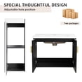thumbnail image 6 of 28" Wall-Hung Vanity in Black Chestnut - Efficient Space Utilization - Bathroom Setup - Tidy and Comfortable Living, 6 of 6