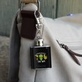 thumbnail image 3 of Aliens Believe in Me Funny Humor Stainless Steel 1oz Mini Flask Key Chain, 3 of 4