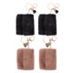 thumbnail image 2 of 4 mini billeteras con llavero para mujer, monedero pequeño, monedero peludo, contenedor de monedas, 2 of 7