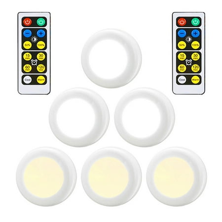

Wireless RGB RGBW LED Puck Light with Remote Control Under Cabinet Closet Light Stick On Lights For Kitchen Wall Wardro