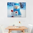 thumbnail image 2 of GOSMITH Christmas Snowman Doll Wall Art Canvas Poster Print Pictures for Bedroom Modern Wall Decor Painting Vintage Aesthetic Home Decorations, 2 of 4