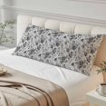 thumbnail image 4 of Vintage Floral Body Pillow Cover 20 x 54 Inch Decorative Pillow Cover Spring Botanical Flowers Leaves Botanical Gray Lumbar Pillowcase Seasonal Rectangle Cushion Case for Couch Sofa Bed Living Room, 4 of 9