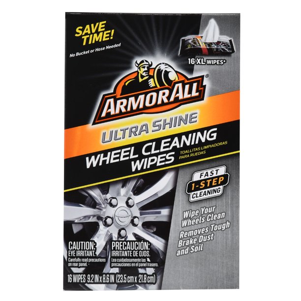 Armor All Ultra Shine Wheel Cleaning Wipes, 16 count, 18509 Walmart