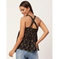 thumbnail image 3 of Moomaya Printed Cinched Waist Viscose Top, Sleeveless Tunic Top, 3 of 8