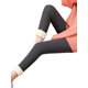 thumbnail image 4 of Txlixc Polainas Femeninas, Pantalones Elásticos de Cintura Alta de Color Sólido Grueso Txlixc moda, 4 of 9