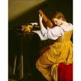 thumbnail image 3 of Gentileschi, Orazio 20x24 Black Modern Framed Museum Art Print Titled - The Lute Player, 3 of 5