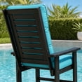 thumbnail image 5 of FODINGHILL Rocking Chair Cushions Set of 2,Polyester Weatherproof Outdoor High Back Rocker Chairs Cushion with Ties,Thickened Seat for Patio,Aqua, 5 of 10