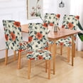 thumbnail image 2 of Yayeee 2 Pack Dining Chair Covers Stretch Parson Chairs Slipcovers Seat Protector, Large Red Floral Pattern, 2 of 6