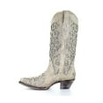 thumbnail image 3 of CORRAL Adult Female Glitter Inlay & Crystals White Boots, Size: 10.5, Width: M, 3 of 5