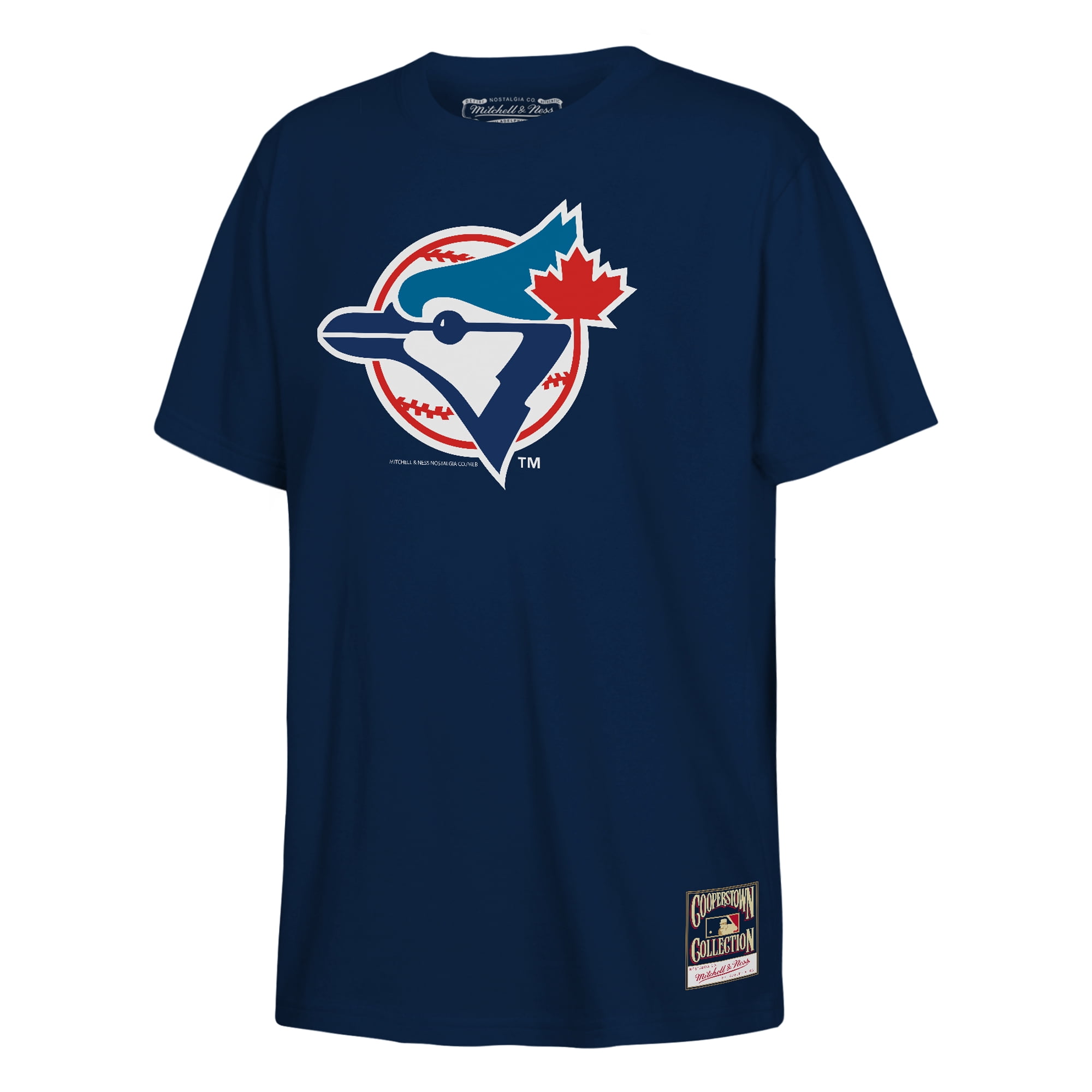 Youth Mitchell & Ness Navy Toronto Blue Jays Retro Logo T-Shirt