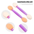 thumbnail image 4 of Unique Bargains 50PCS Dual Side Eye Shadow Brushes Sponge Applicators Makeup Eyeshadow Brush Purple White with Container, 4 of 7