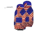 thumbnail image 6 of Pofeuu Vintage USA Flag Print Automotive Car Seat Covers Flat Cloth Full Set Seat Covers,Car Seat Covers front seats for Cars Trucks and SUVs-2 PCS, 6 of 7