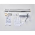thumbnail image 5 of Elegante grifo para lavabo de baño, construcción de latón macizo, diseño en cascada, grifos cromados que cumplen con la ADA, palanca ergonómica de fácil operación para un uso cómodo, rendimiento, 5 of 5