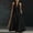 Black, variant on XiYing Dress Shirts for Men, Women's Casual A-Line V-Neck Sleeveless Flowy Summer Maxi Dress with Pockets S-Xxl