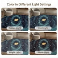 thumbnail image 7 of ODIKA 6'x9' Ultra-Soft Area Rug, System Universe Map With Planet And Star Cluster Motif Galaxy Flowing None Washable, Bare feet friendly, Silk-Touch for Guest Room, Bedroom, 7 of 7