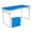 Blue, variant on Folding Camping Table, Portable Picnic Table, 3x2 FT Lightweight Grill Table with Adjustable Height, Carry Handle, Metal Folding Table for Picnic Camping Cooking BBQ,Silver