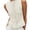 white, variant on Women Sleeveless Ruffle Knit Cardigan Vest Button Down Cropped Tank Top