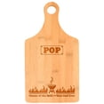 thumbnail image 1 of ThisWear Grilling Gifts for Men Pop Master of the Grill and Best Dad Ever Gifts Fathers Day Gifts from Son Pop Gifts from Daughter Paddle Shaped Bamboo Cutting Board, 1 of 2