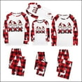 thumbnail image 5 of Odeerbi Christmas Pajamas for Family Holiday Long Sleeve Family Christmas Pajamas Matching Sets Mom Parent Child Outfit Printed Loungewear Two-Piece Sleepwear Xmas PJs Set White, 5 of 5