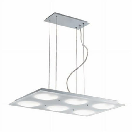 

Jesco Lighting PD617-6R 6 - Light Rectangular Adjustable Pendant Lumidisque - Series 617.